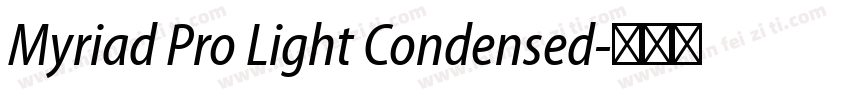 Myriad Pro Light Condensed字体转换